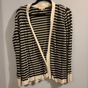 Black and White Stripe Loft Sweater